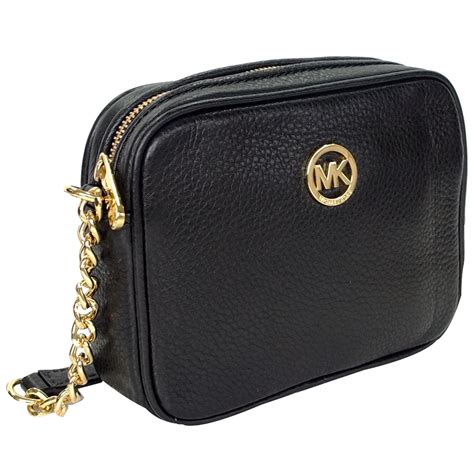 michael kors fulton logo small crossbody|Michael Kors black fulton handbags.